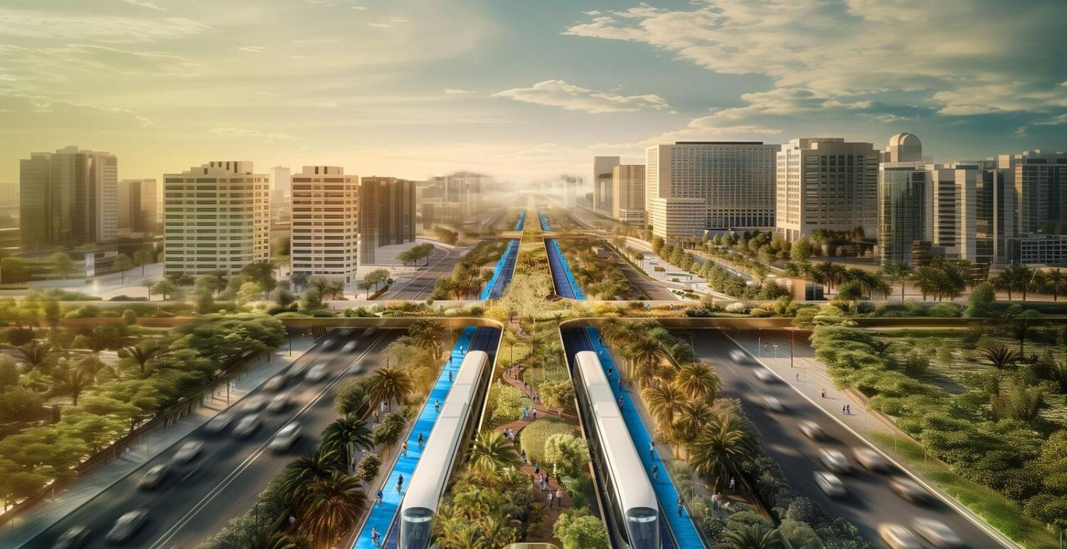 Dubai's Visionary 'Green Spine': A $10 Billion Eco-Friendly Highway with Tram System